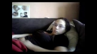 Caught my young aunt masturbating in couch. Hidden cam