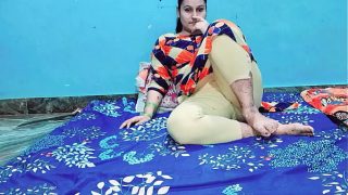 Indian Auntie Give Hand Job And Playing With Big Cock