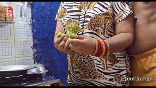 Indian Dehati Horny Nephew Fucking Wet Pussy Hot Aunty in The Kitchen