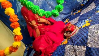 Indian desi aunty first karwa chaut with suhag rat sex