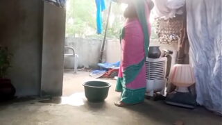 Indian Mumbai Aunty With Nephew Standing Style Fucked Pussy