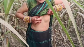 Indian Mumbai Village Aunty Boobs Sucking And Pussy Fucked In Outdoor