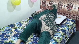 Indian Nepali sexy auntie with nephew hard fucked pussy