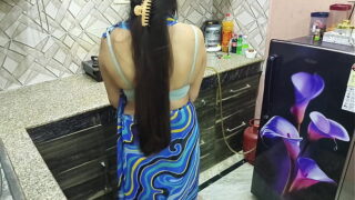 Indian Telugu Aunty With Lover Fucking Hairy Pussy In Kitchen
