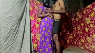 Punjabi sexy auntie standing boobs sucking and pussy fucked by devar