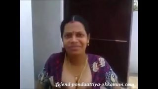 Sowcarpet Tamil 32 yrs old married hot and sexy uneducated housewife aunty showing her nude body and sucking her husband’s friend dick, when she alone at home, secretly at terrace super hit viral porn video-03 @ 2016, April 14th # Part 3.