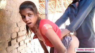Telugu Indian aunt fucking ass with bf at doggystyle In Outdoor