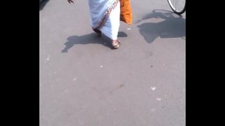 white saree aunty 11