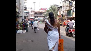 white saree aunty 14